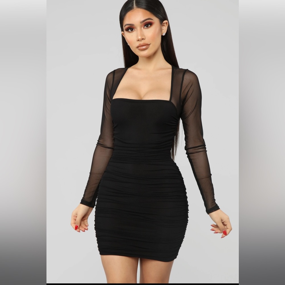 Fashion Nova Oh So Fresh Black Dress